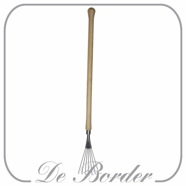 Sneeboer Bladhark 7 tanden - knop steel 60 cm